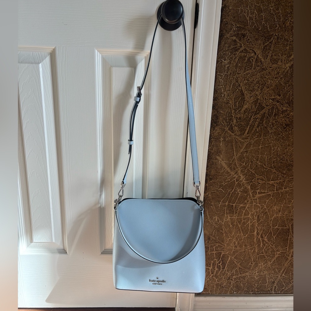 Kate Spade New York Light Blue Crossbody Bag – Adjustable Strap